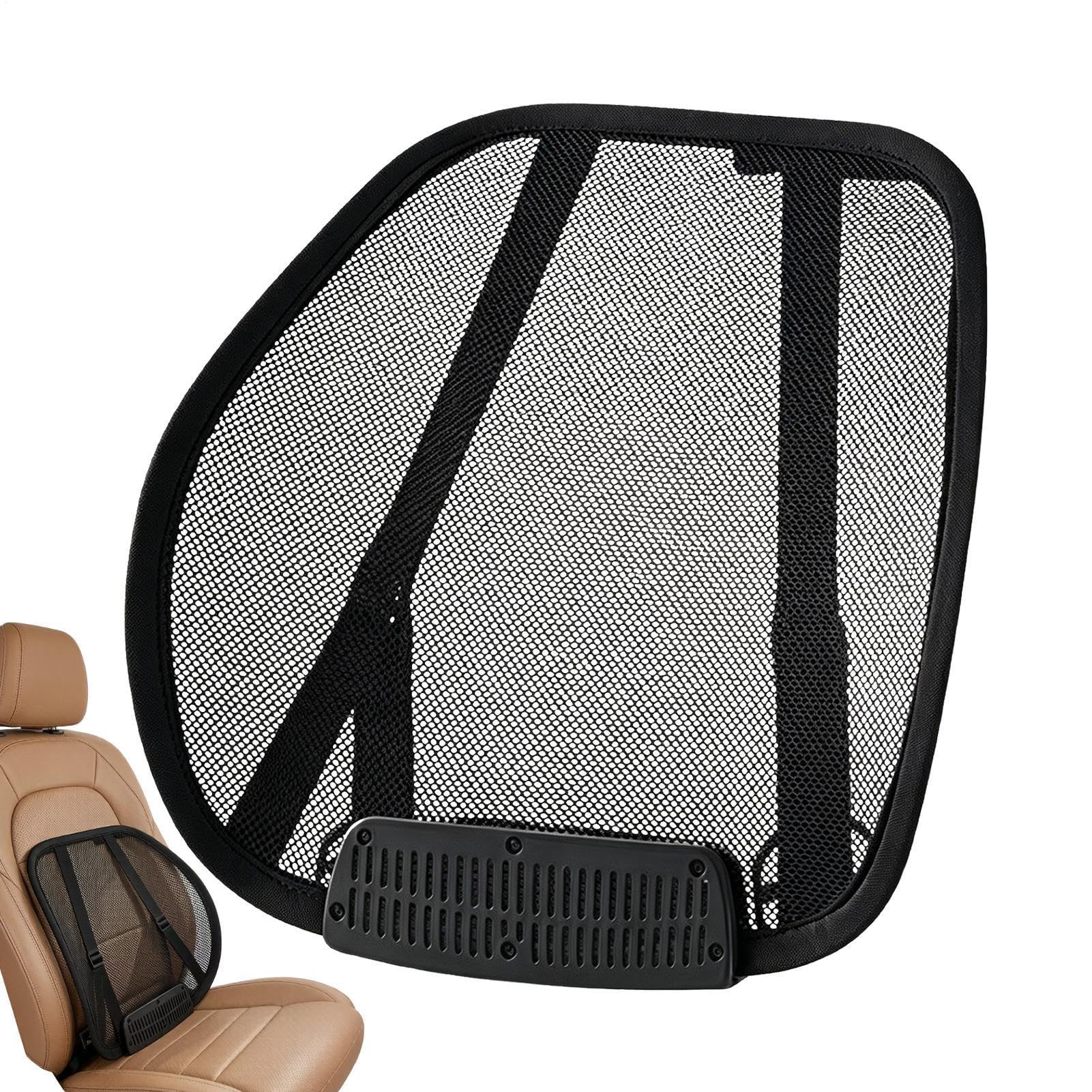 Soporte Lumbar para Asiento de Coche Refrescante Alimentación USB Con 3