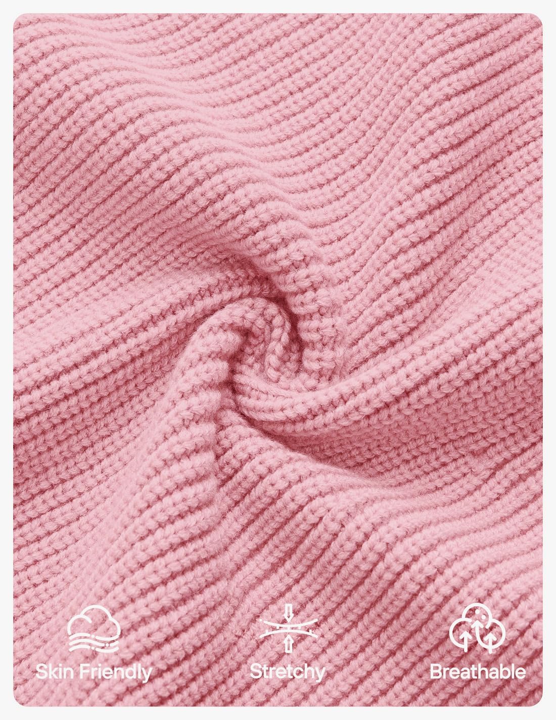 ZESICA Women's Fall Long Sleeve Sweater Dress 2026 Casual V Neck Button Ribbed Knit A Line Swing Mini Dresses - Image 6