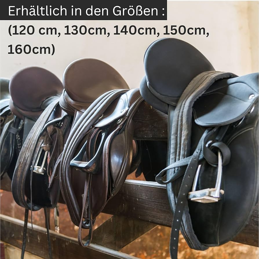 Cinghie Per Sella Inglese In Pelle - Regolabili 130-160 Cm, Fibbia Acciaio, Per Dressage E Salto - Foto 10