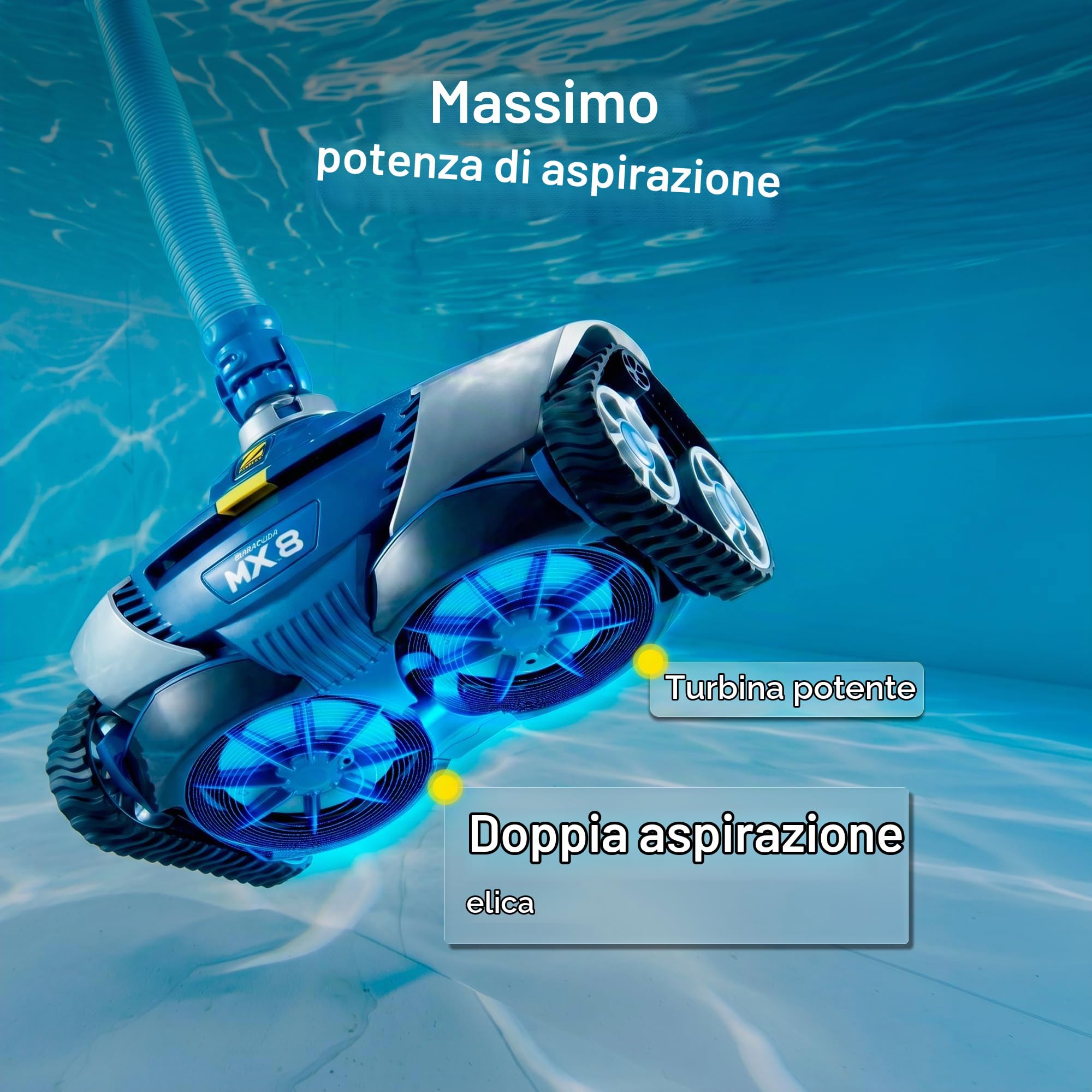 Zodiac MX8. Pulitore Idraulico per Piscine Interrate fino a 72 m²