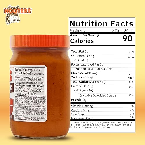 Miniatura 14 de The Original Hooters Salsa de ala mediana – Versátil sabor de calidad de restaurante – Ideal para alitas de pollo, costillas y mariscos