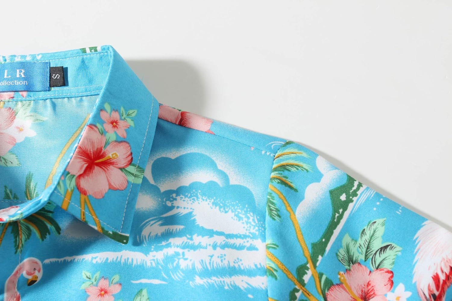 SSLR Big Boys Hawaiian Shirt, Kids Hawaiian Shirt, Flamingos Shirt Short Sleeve Luau Shirt for Kids - Image 5
