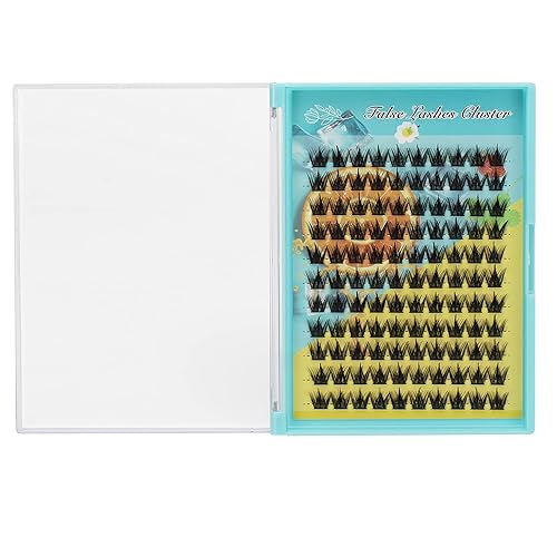 Miniatura 4 de Bodermincer Pestañas postizas de un solo racimo de rizo C abanicos de volumen pestañas individuales segmentadas naturales 0512in