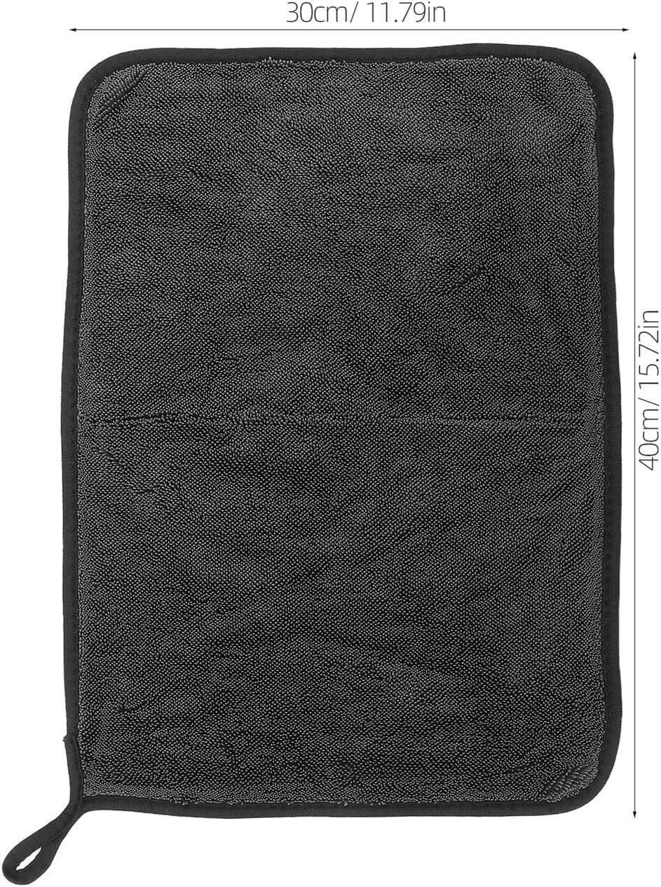 Ciieeo 5pcs Twisted Microfiber Car Washing Towels 30x40cm Highly Absorbent Thick Cleaning Rags for Automotive Exterior and Interior Glass and Surface Care