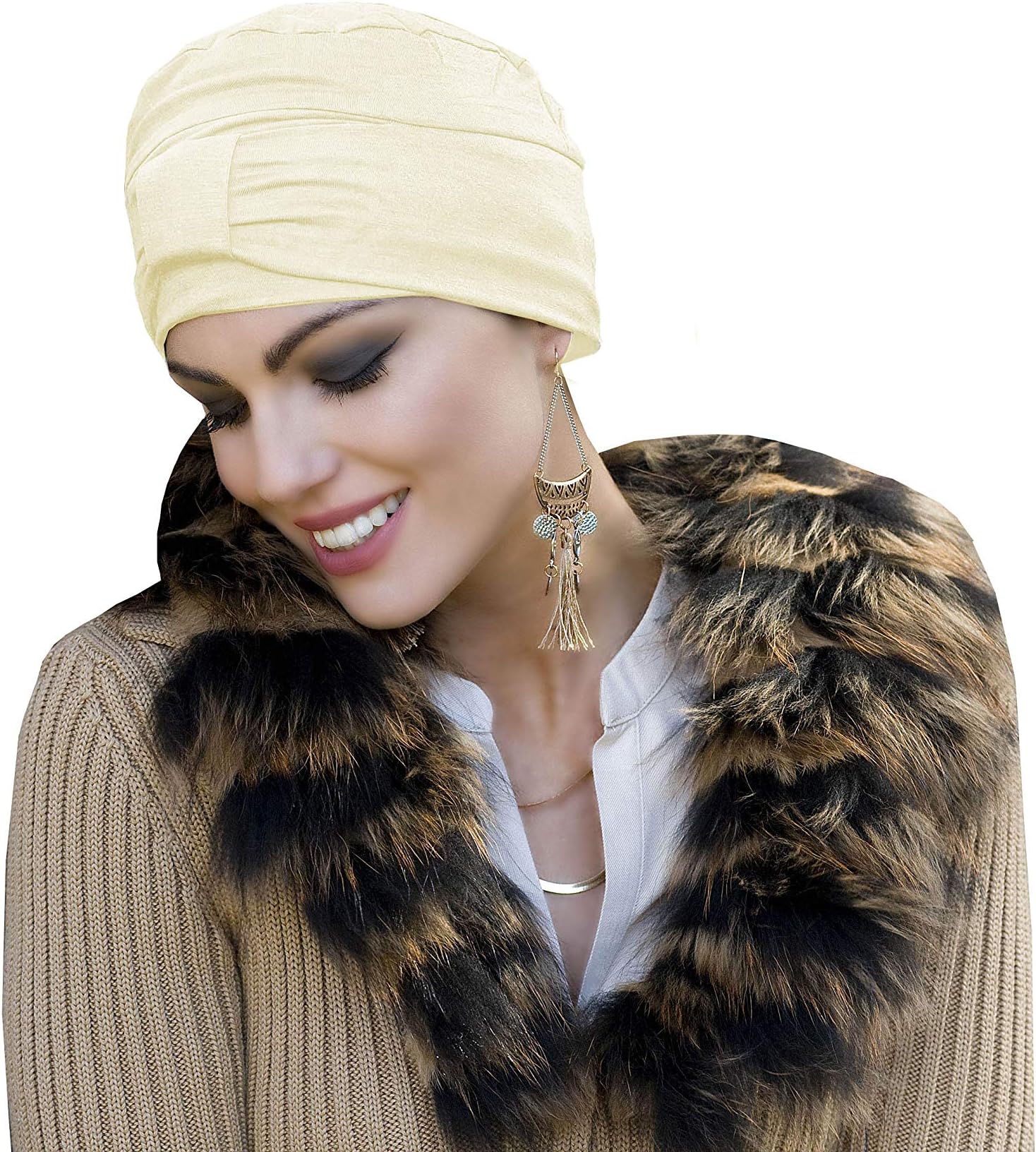 MASUMIEllie chemo headwear for women with hair loss cancer hat for Alopecia Patients