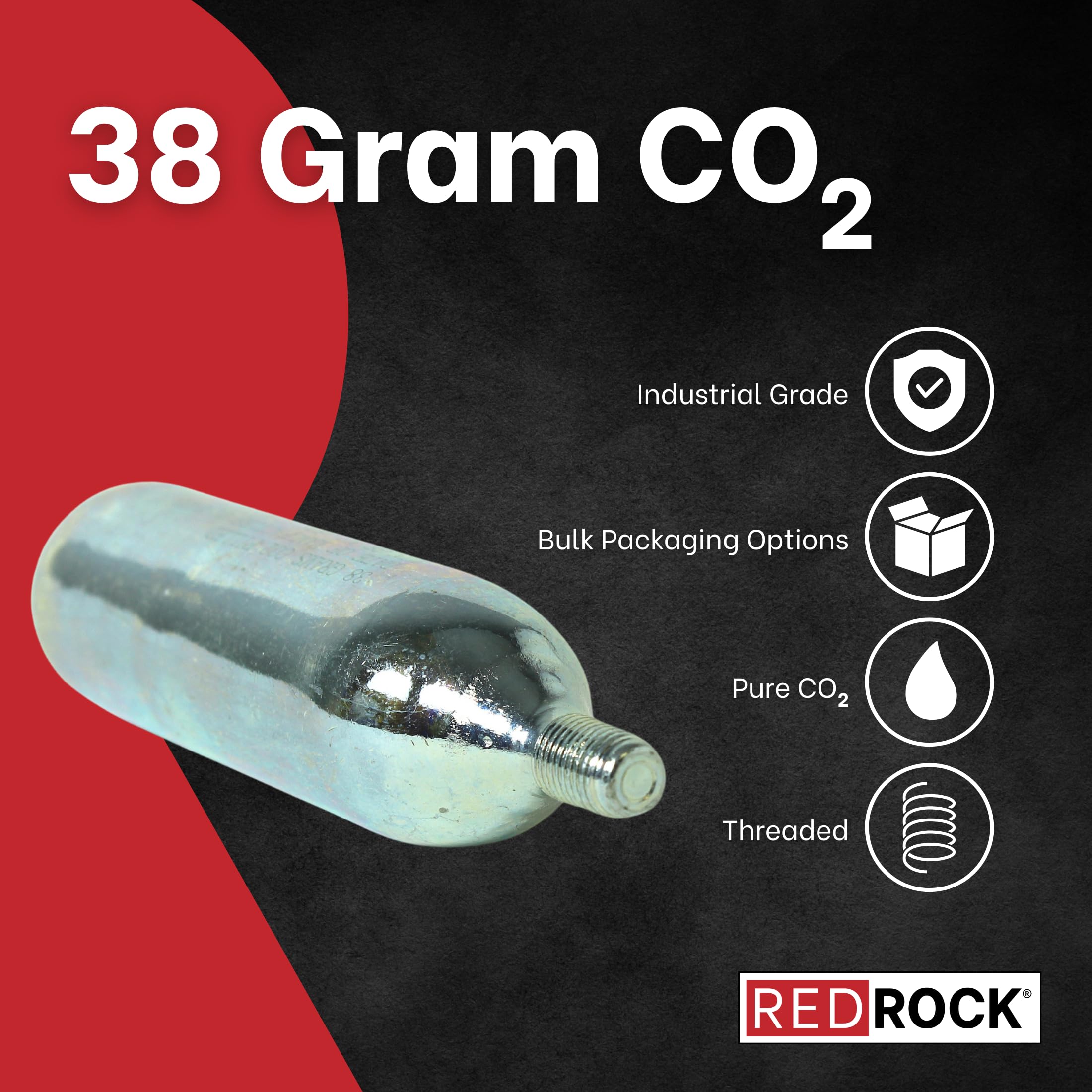 RedRock 38 Gram CO? Cartridge – 3/8