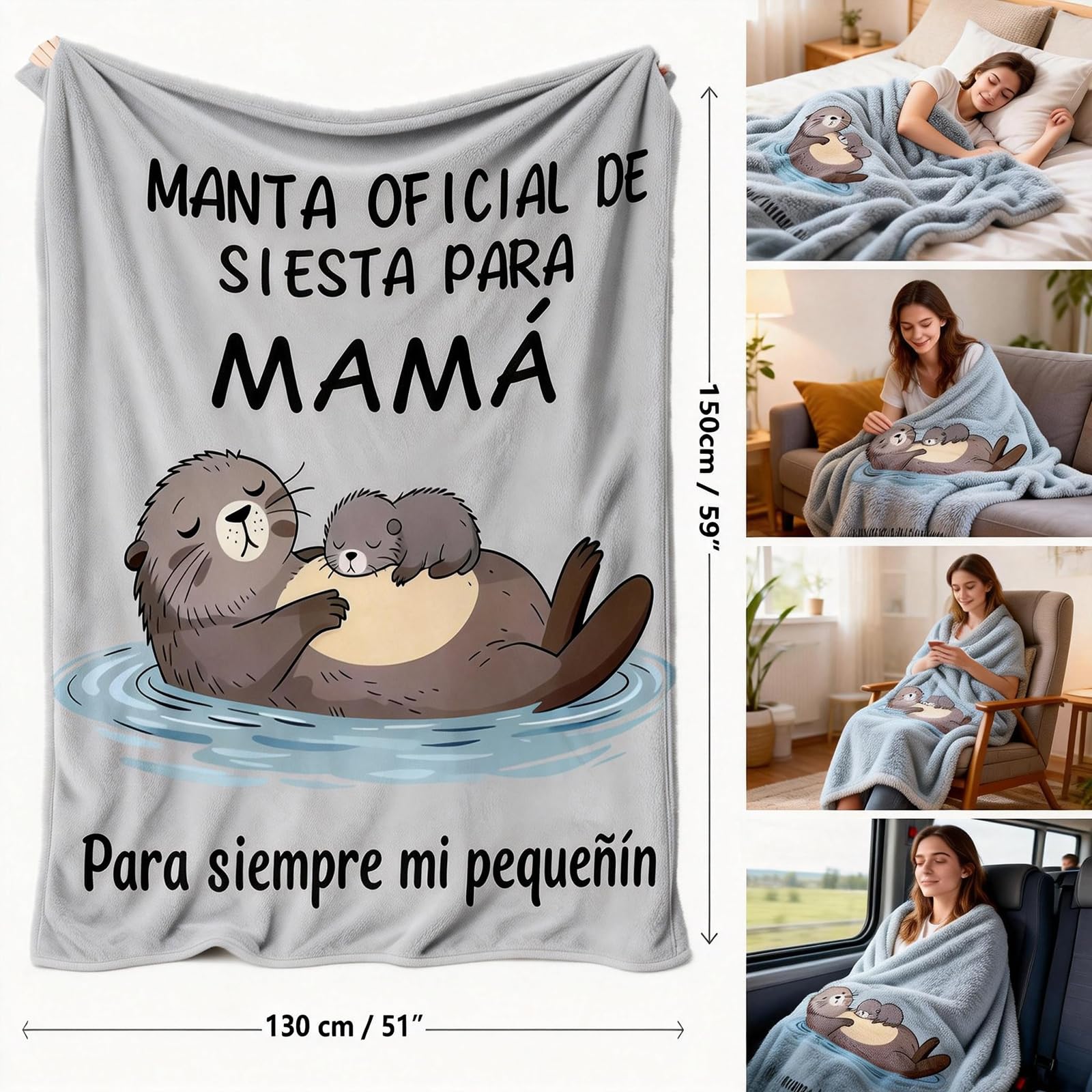 JOREAY Regalo para mamá, Suave Manta de Abrazo para mamá en cumpleaños, Día de San Valentín Día de la Madre Regalo de cumpleaños Regalo para la Madre — view 3