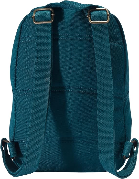 Carhartt Classic Mini Backpack, Durable, Water-Resistant Backpack with Adjustable Shoulder Straps, Tidal