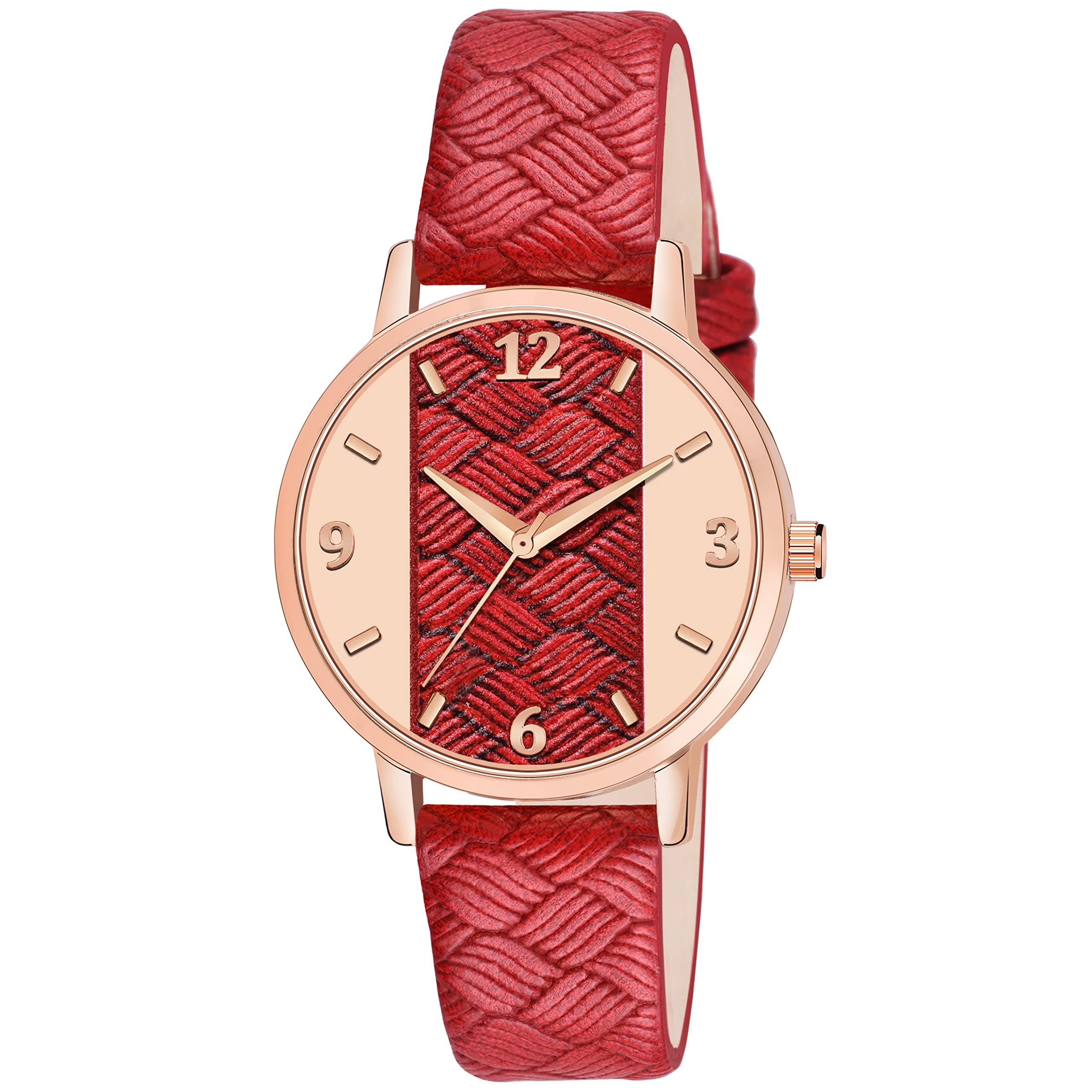 Shocknshop Leather Analouge Red Dial Analog Wrist Watch For Women And Girls (Red Dial Red Colored Strap) Mt399, Red Band (B0B9H4ZM46) Amazon Price History, Amazon Price Tracker