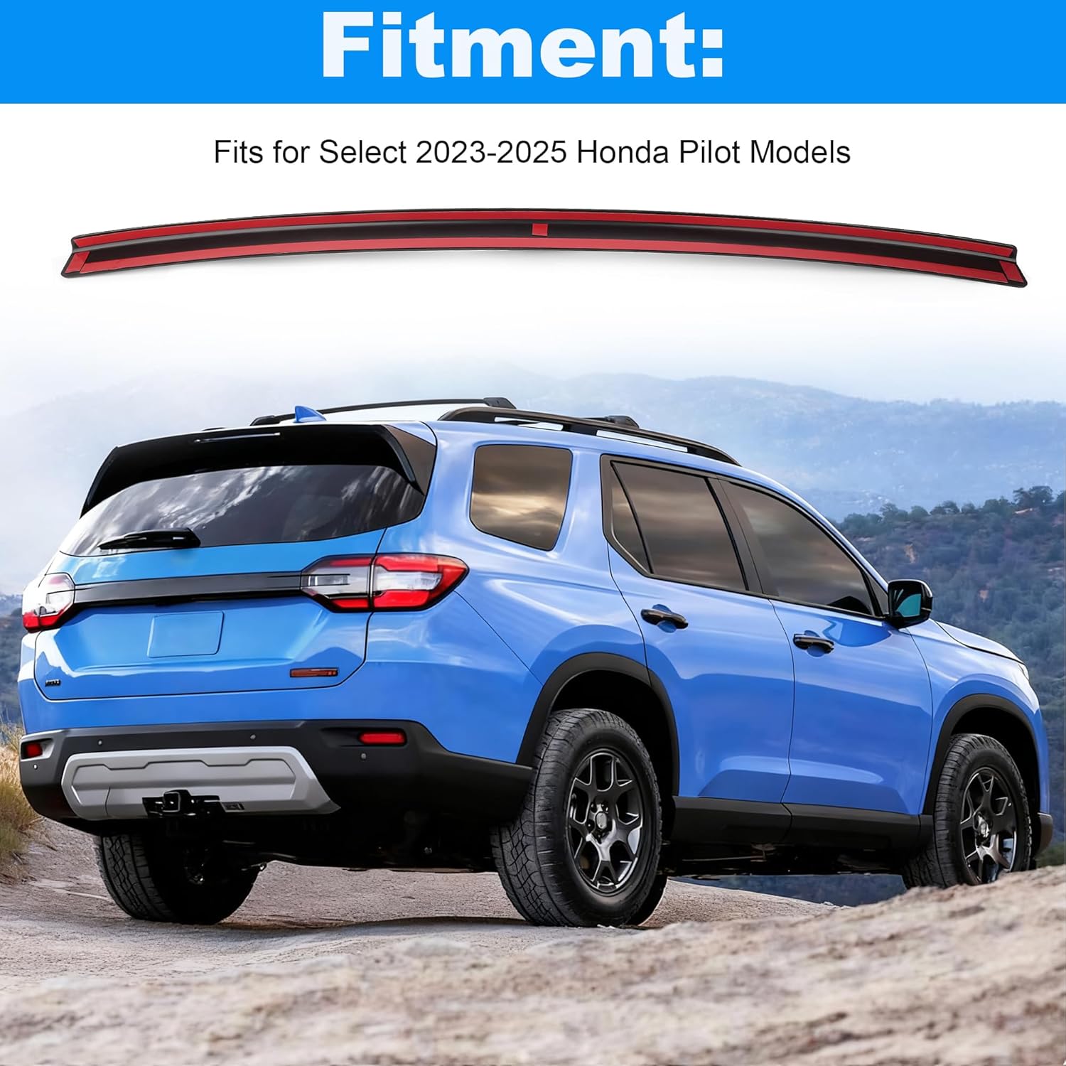 Rear Bumper Protector Guard Compatible with Select 2023-2025 Honda Pilot Models, Anti-Scratch - Black
