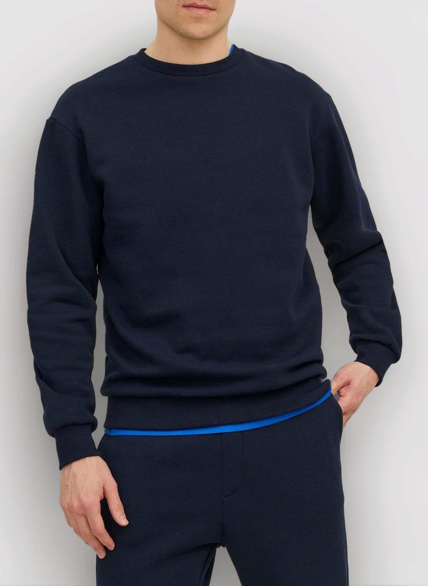 Male Rollkragenpullover Einfarbig Rollkragenpullover