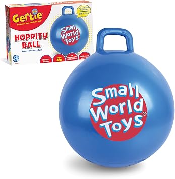 Small World Toys 18" Hippity Hop Ball with Handle for Kids Ages 3+