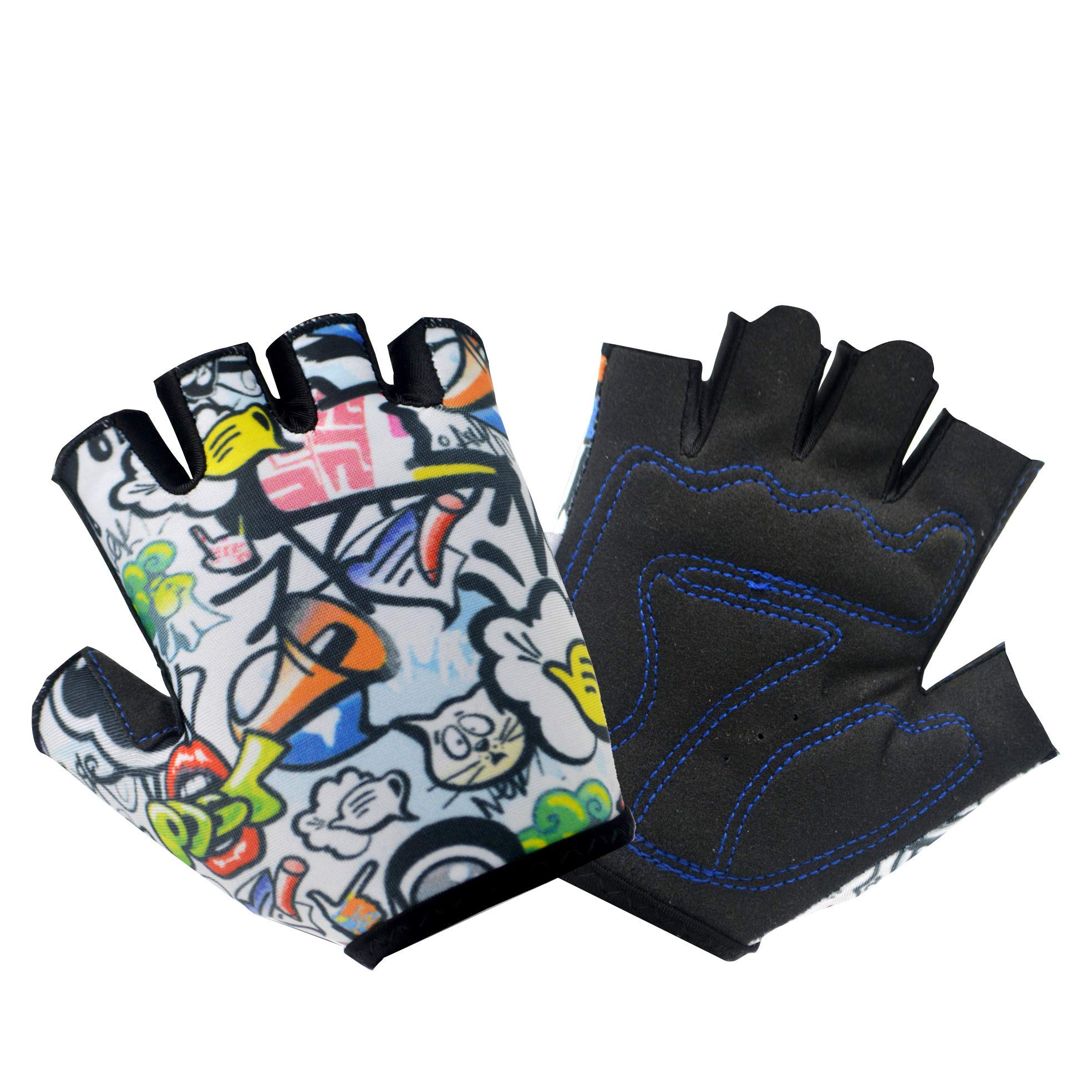 Biking Gloves for Kids Toddler Boy and Girls Gloves 4 to 13 Year Old Childrens Grip Gloves for Monkey Bars,Cycling, Riding, Climbing, Scooter,Training,Golf