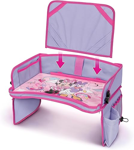 Miniatura 5 de Minnie Mouse Bandeja de viaje para niños, bandeja de asiento de automóvil para viajes, bandejas de automóvil para niños, artículos esenciales y
