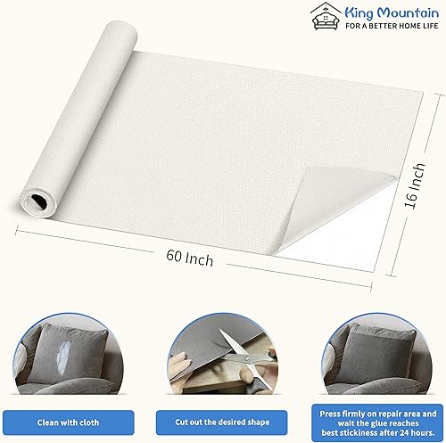 Vista 27 de KING MOUNTAIN Cinta de reparación de lona, parche para equipos para exteriores, 4 x 63 pulgadas, impermeable, autoadhesiva para reparar cubiertas