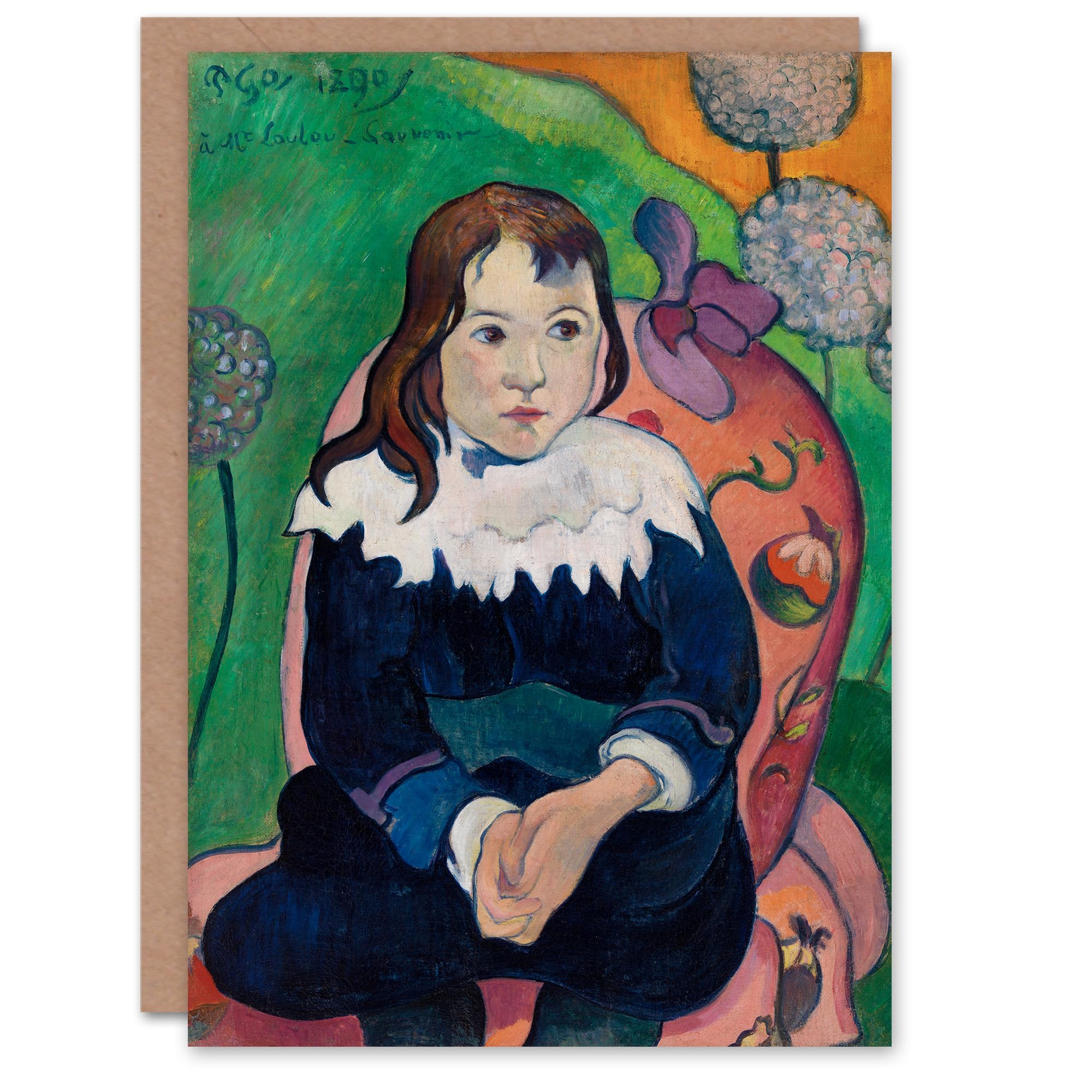 Artery8 Paul Gauguin Mr Loulou Young Boy Portrait Greeting Card