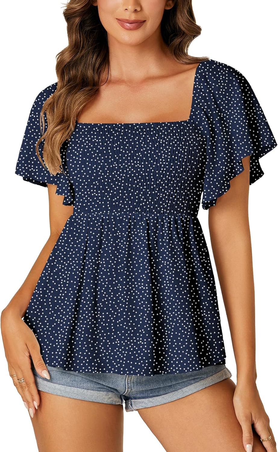 Blusa Infantil SHENHE - Estilo Romântico Com Babados