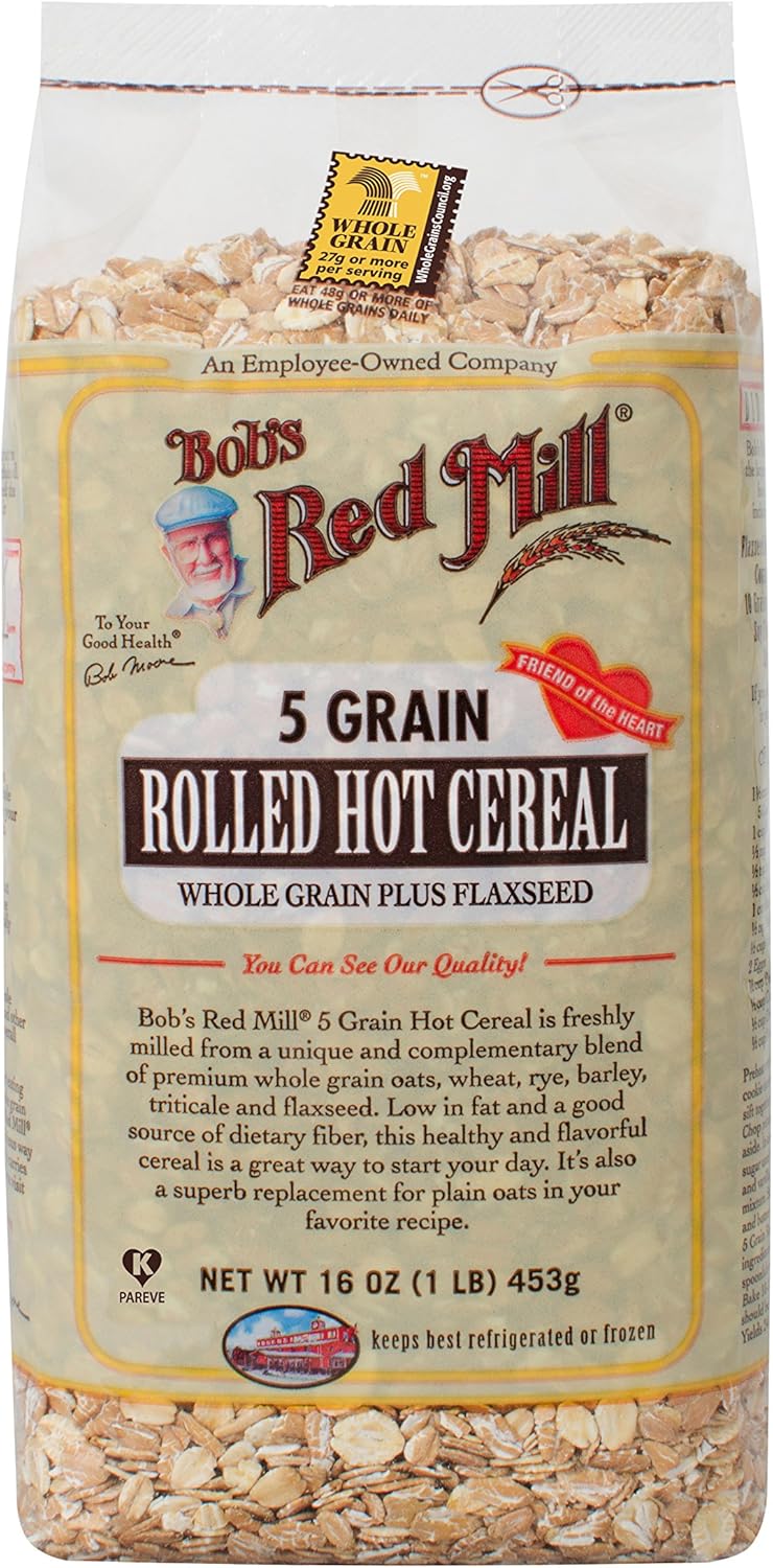 Bob's Red Mill Cereal 5 Grain Rolled, 16Ounce (Pack of 4) Amazon.ca