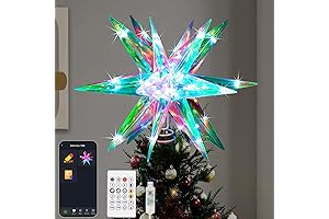 Flying Santa Tree Topper, Christmas Star Tree Decorations