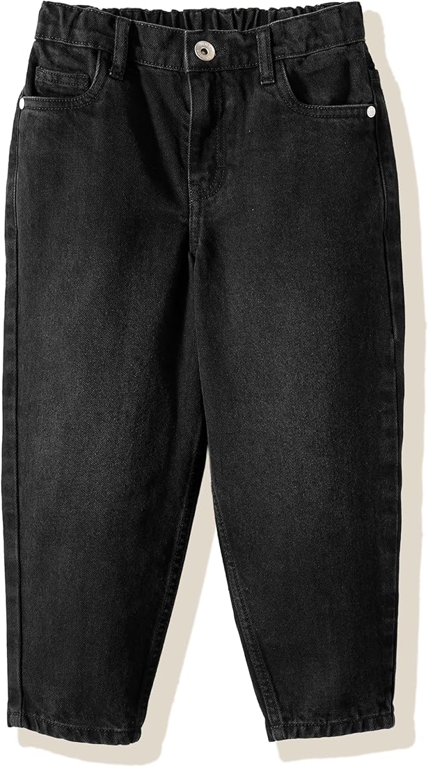 Amazon Brand - Symbol Kids Girls Cotton Barrel Fit Jeans (SK-JNG
