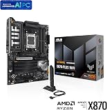 ASUS TUF GAMING X870-PLUS WIFI AMD ATX motherboard, 16+2+1(80A) power stages, DDR5, PCIe 5.0 w/ full support for next-gen GPUs, 4 x M.2 slots, WiFi 7, USB4, front USB 20Gbps w/ PD Fast Charge - 7