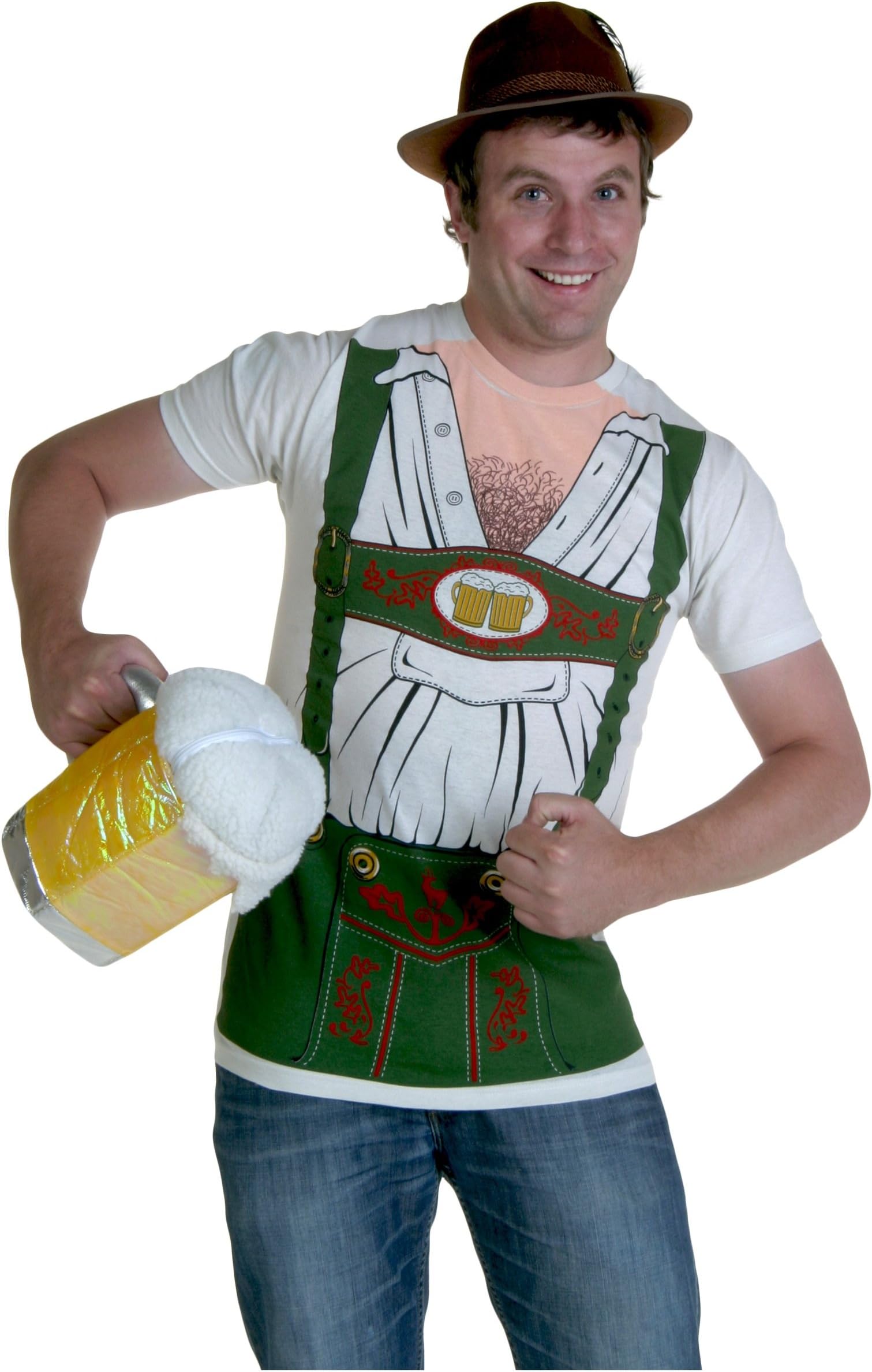 Impact Originals Octobeerfest Oktoberfest Mens White T-Shirt S