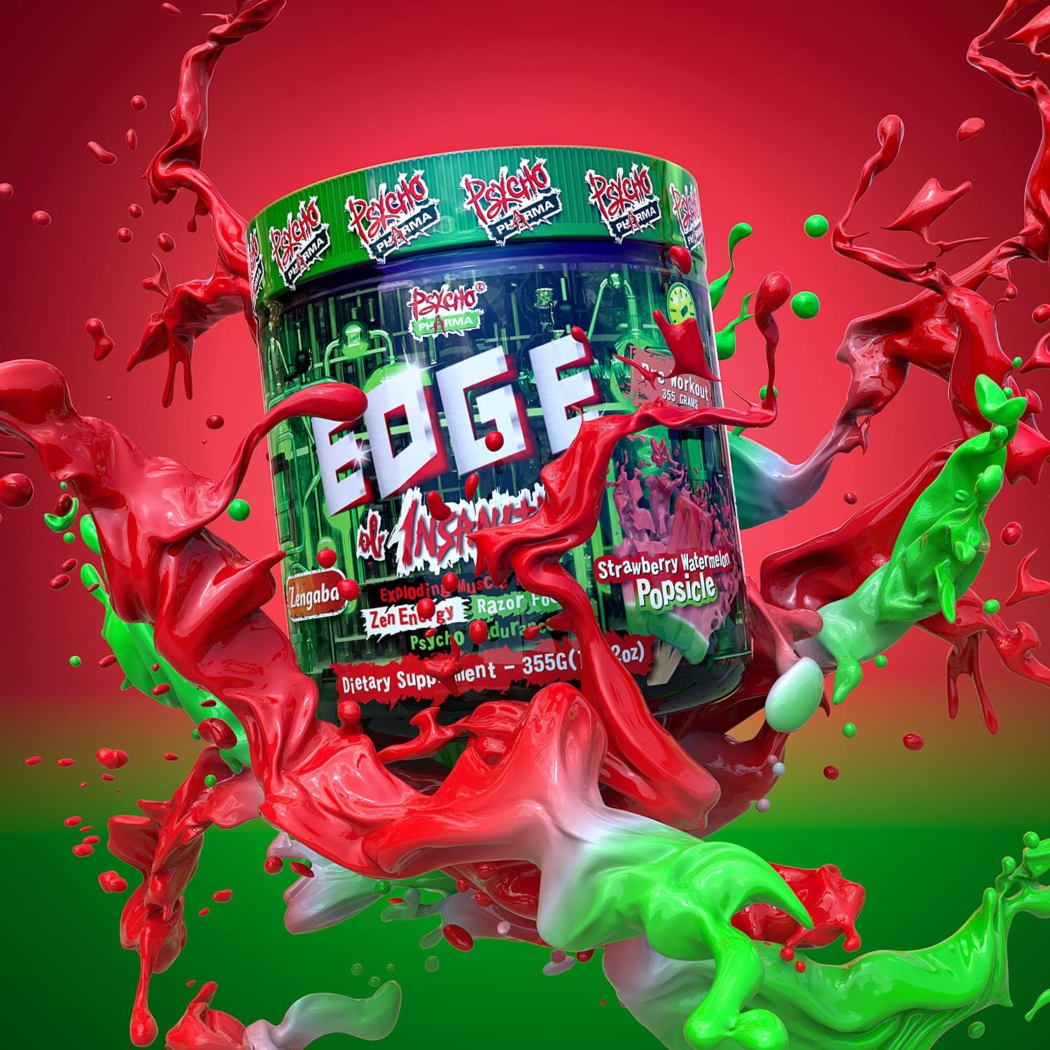 Psycho Pharma Edge of Insanity Pre Workout + Creatine Stack