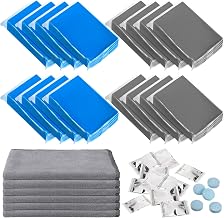 32 Pcs Car Clay Bars Auto Detailing Synthetic Lubricant Kit 1600g Clay Bar 10 Pack Clean Bar Lubricant Tablets 6 Microfiber Towel for Car Detailing Washing (Blue,Grey)