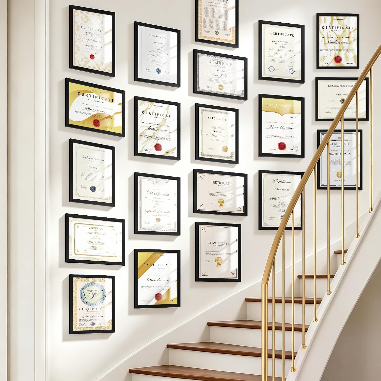 8.5x11 Picture Frame 10 Pack, Certificate Diploma Document Frames