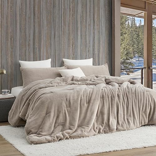 Byourbed Buttercream Chunky Bunny - Juego de edredón King extragrande Coma Inducer, color beige caramelo esmerilado