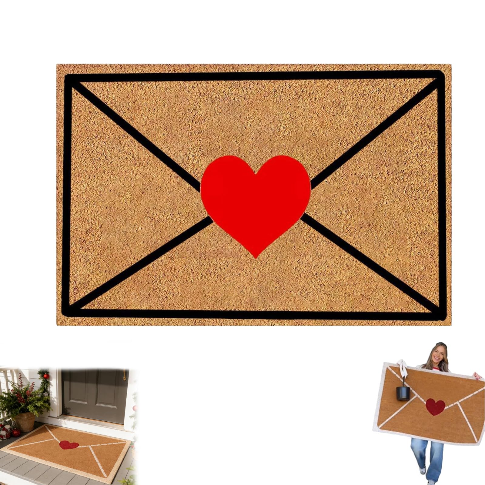 Tapis d'entrée Saint-Valentin comme cadeau original de couple