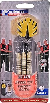 Unicorn Darts Set GT145 19 Gram Level 3 with Case Steel Tip