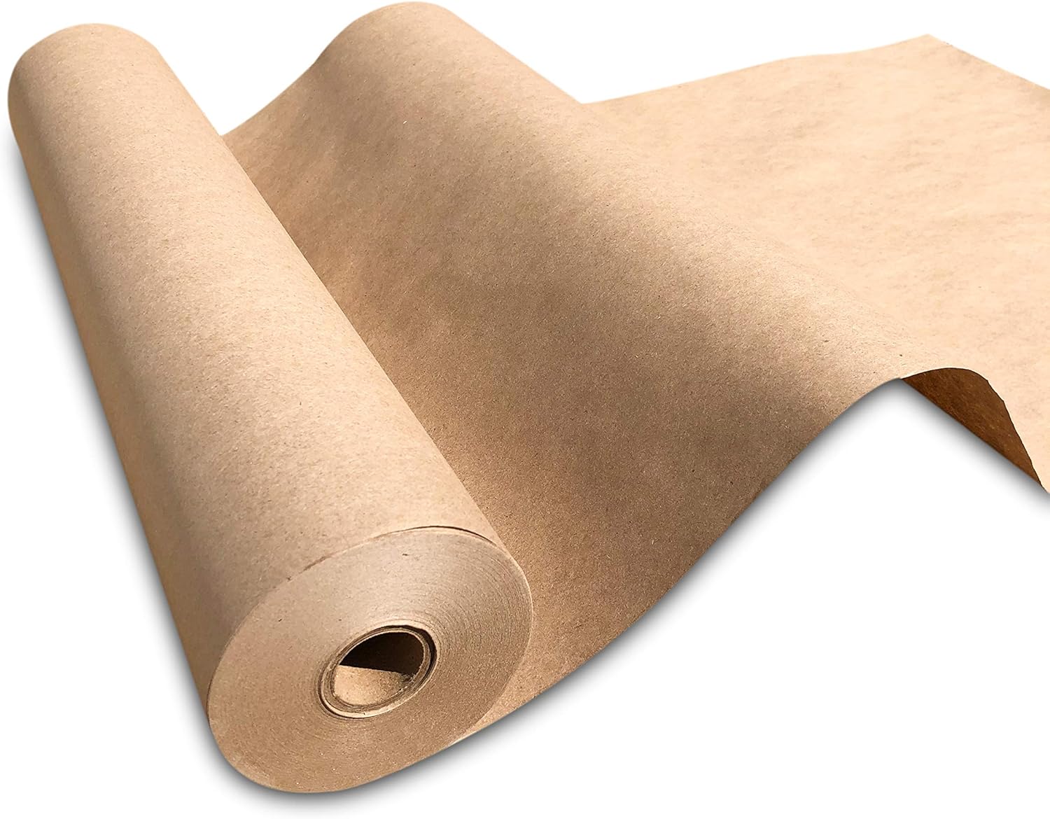 NY Paper Mill Brown Kraft Paper 17.50" x 2400" (200 feet) Jumbo Roll, Ideal for Gift Wrapping, Art & Craft, Postal, Packing, Shipping, Floor Covering, Parcel, Table Runner, 100% Recycled Made in USA