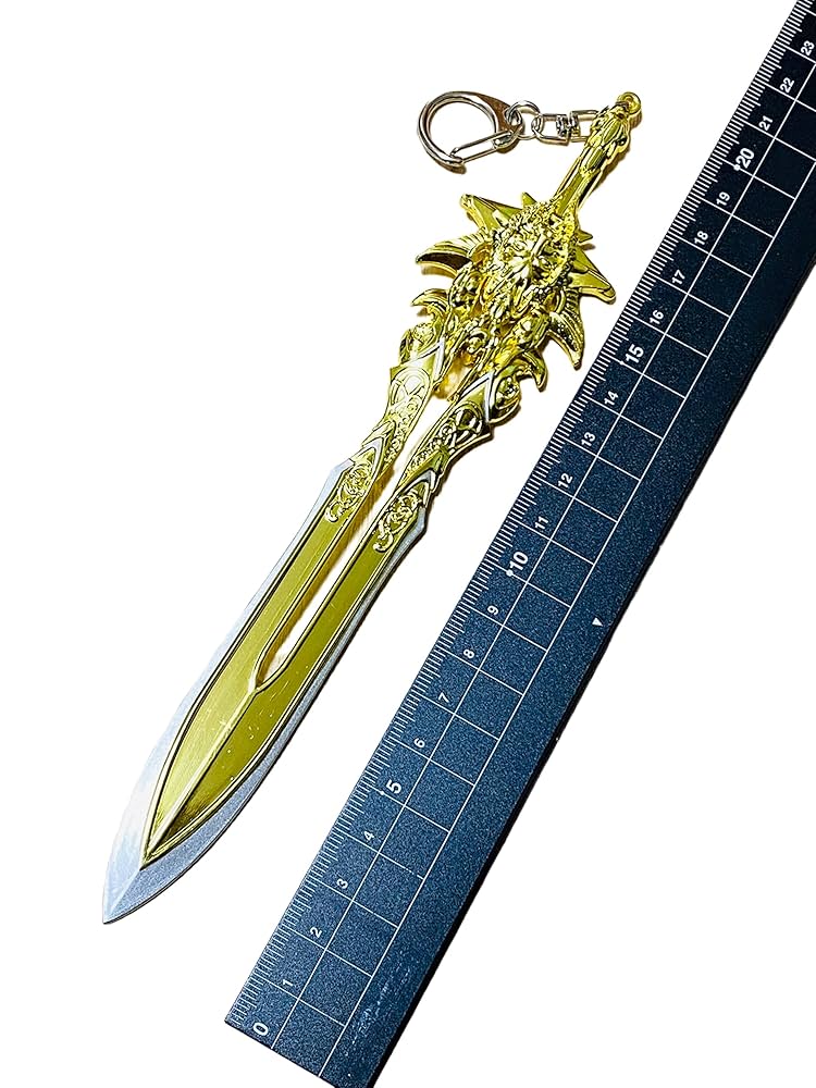World of Warcraftアーサスメネシルの剣大ブルー ミニ武器 キーホ World of Warcraftアーサスメネシルの剣大ブルー ミニ武器 キーホ