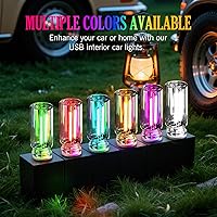 Vista 5 de Lámpara de filamento LED regulable al tacto, 2 unidades, luz nocturna USB, mini botella de vidrio, luces ambientales enchufables, lámpara