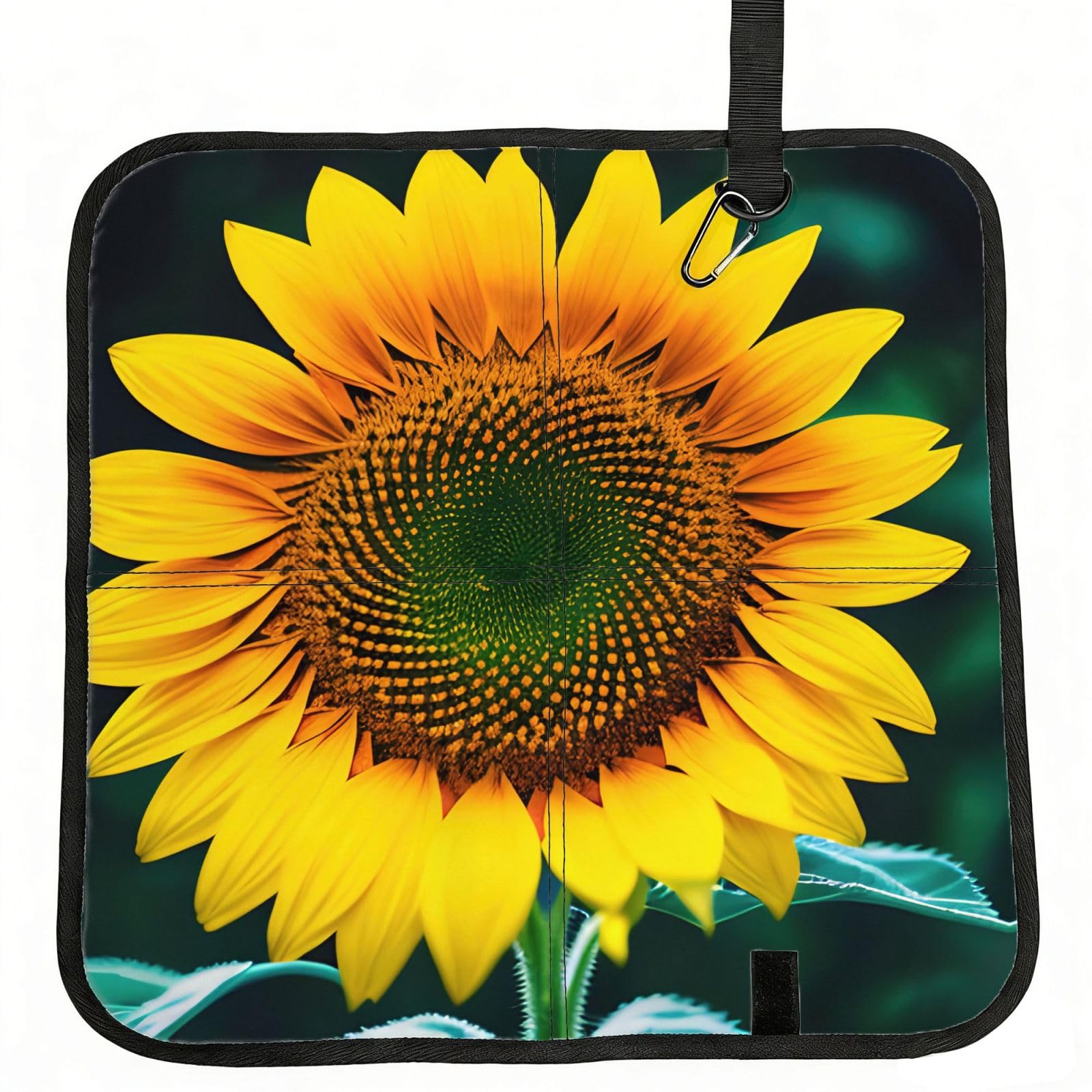 YGLHBDPBF Sunflower pattern Print Camping seat cushion,Foldable Sitting Pads,Save Backpack Space for Hiking