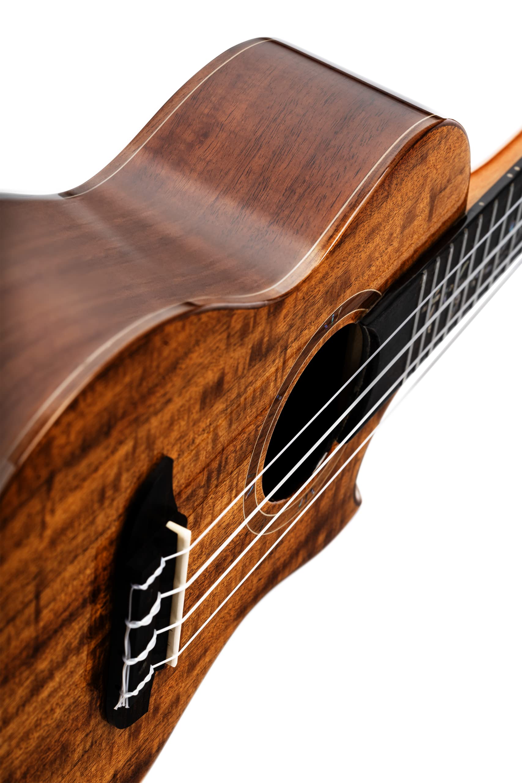 Ortega Guitars Ukulele Concerto Elettro-Acustico – Elite Series – Gig Bag Inclusa – Acacia, Natural (RUET-ACA)