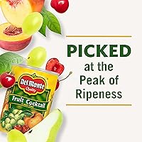 Vista 7 de DEL MONTE Cóctel de frutas en jarabe pesado, fruta enlatada, paquete de 12, lata de 15.25 onzas