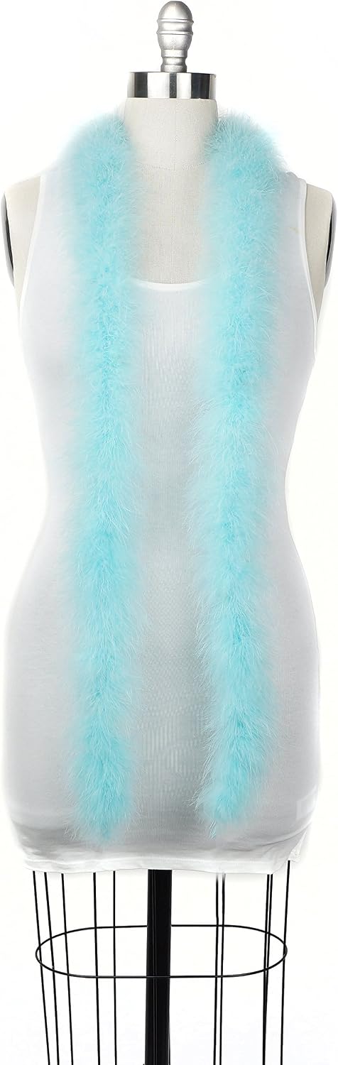 ZUCKER - 2 Yard Marabou Feather Boa - Solid Colored Costume Boa - Soft Craft Boa - Heavyweight 3” Cosplay Boa