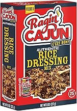 Ragin' Cajun Rice Dressing - 8 oz Box, No MSG, Authentic Louisiana Creole Rice Mix, Perfect for Quick Family Dinners, Ground Beef or Sausage Sides, Easy Cajun Recipe
