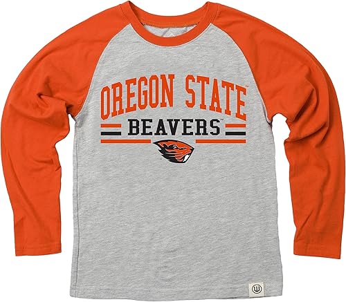 Miniatura 16 de Wes and Willy NCAA playera raglán de manga larga para niños