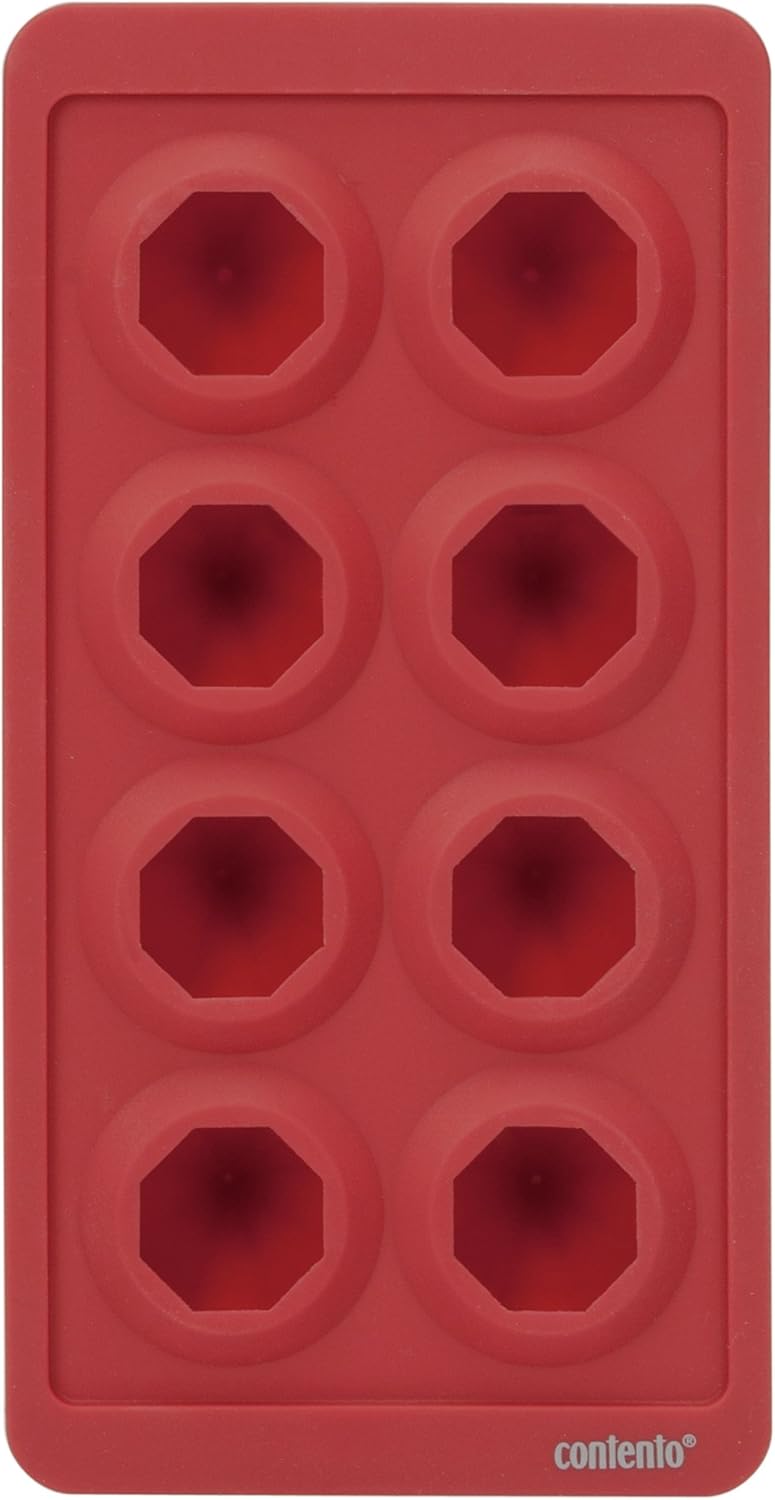 Contento Brilliant Silicon ice Tray red