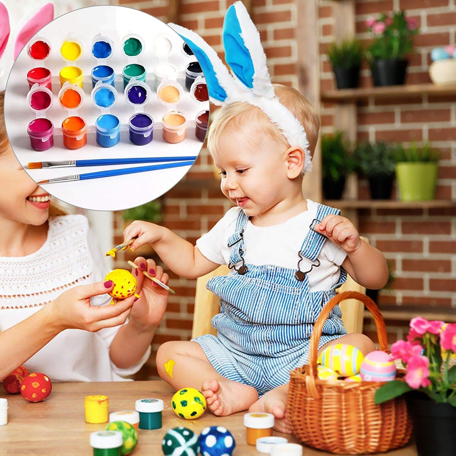 600 PCS Empty Paint Pots 3ml / 0.1oz Paint Pots with lids 100 Strips, Clear Plastic Painting Cups Strips Bulk for Schools Classrooms Art Paintings Festivals - Image 5