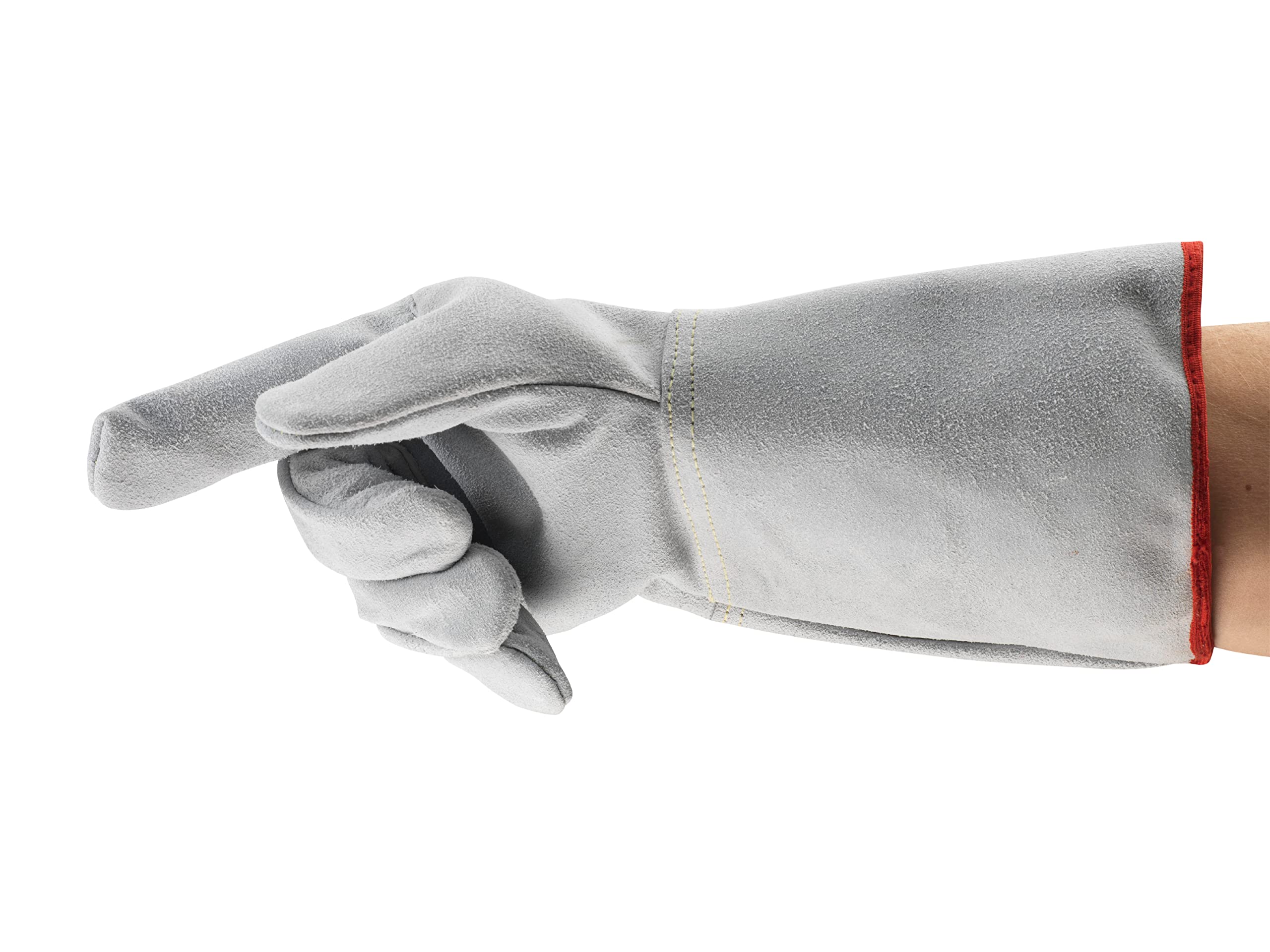 Ansell Edge 48-216 Guantes Resistentes al Calor, Protección Alta Temperatura, Guante Seguridad Usos Industriales, Mecánicos y Químicos, Diseño Robusto, Gris, Talla 2XL (6 Pares)