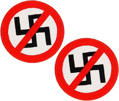 OYSTERBOY 2pcs Anti Nazi Tactical Patch Hook Back