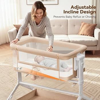 Amazon.com: COMOMY Baby Bassinets Bedside Sleeper, 3 in 1 Baby