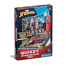 Clementoni – 16452 – Sapientino Quizzy Marvel Spiderman – Schede Educative e Penna Interattiva, Gioco Educativo 3 Anni, Elettronico Parlante, Made in Italy