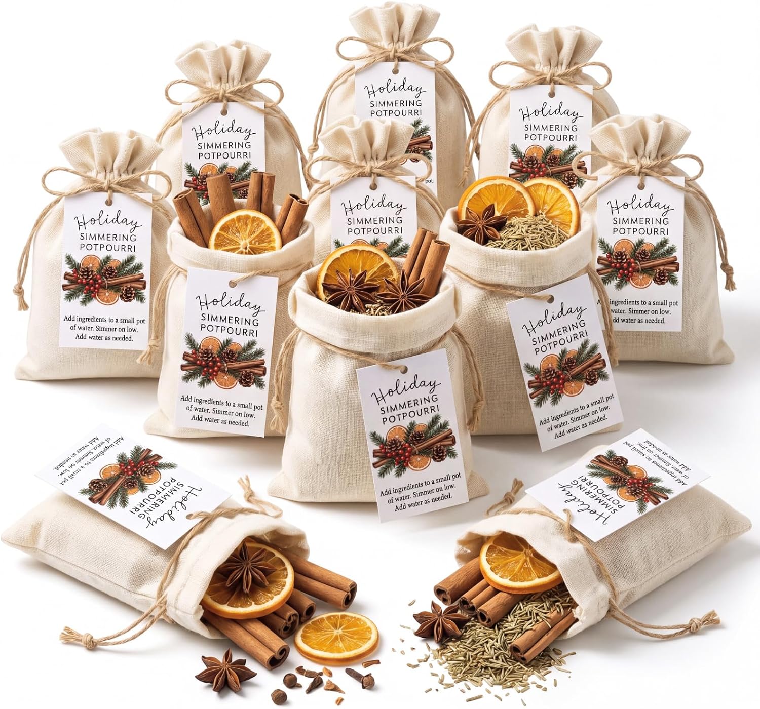 24 Pack Christmas Simmering Potpourri Kit Gift