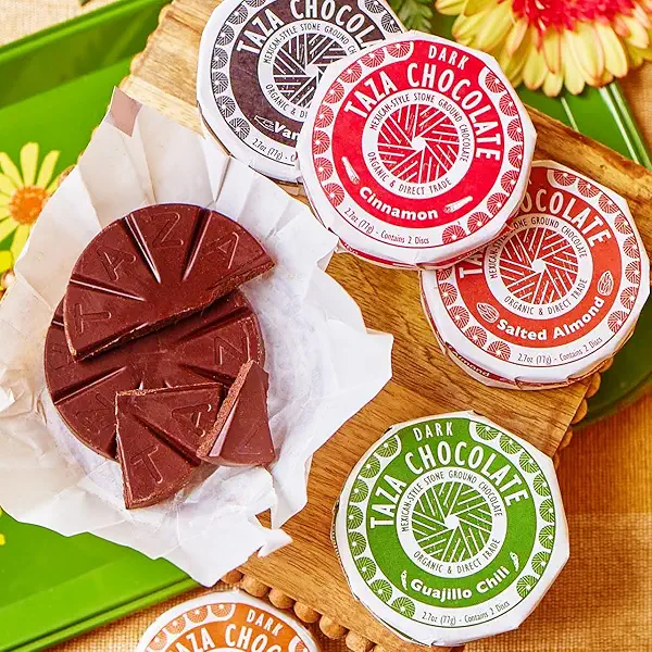 Taza Chocolate Organic Mexicano Disc Stone Ground, Oaxacan Variety Pack, 1.35 Ounce (4 Count), Vegan 2