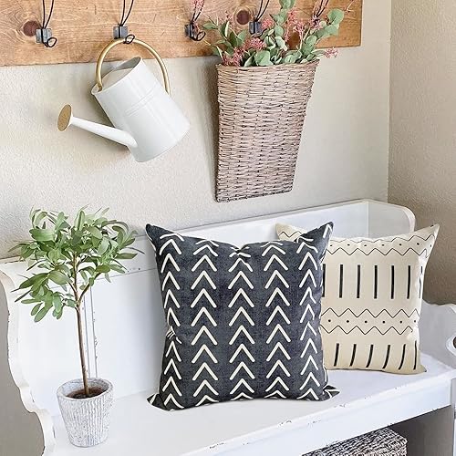 Miniatura 3 de YCOLL - Juego de 4 fundas de cojín de 18 x 18 pulgadas de tela de lino para exteriores, sofá, cama, automóvil, gris rústico